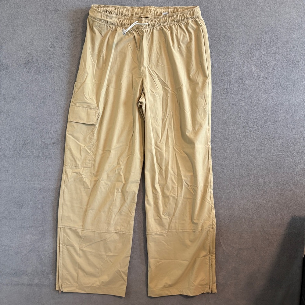 Danskin Tan Drawstring Cargo Track Pants